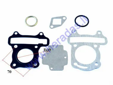 Cylinder gasket set for scooter GY6 50cc